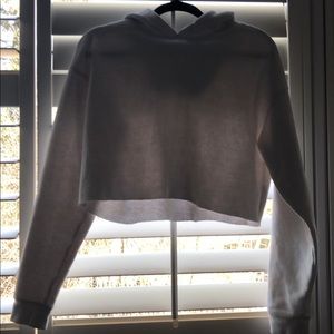 white cropped hoodie bought from urban